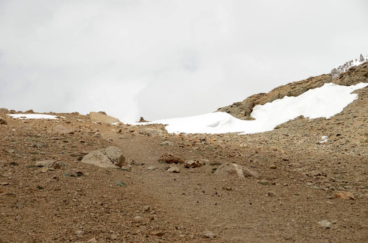 02 View Back Up To The Aghil Pass 4810m From Trek Down To Shaksgam Valley On Trek To K2 North Face In China